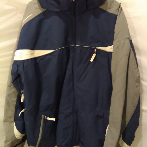 Decathlon Quechua Men's Hooded Winter/Ski Jacket Color Navy/Gray Size XL - Picture 3 of 8